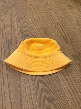 Aritzia Yellow Terry Bucket Hat